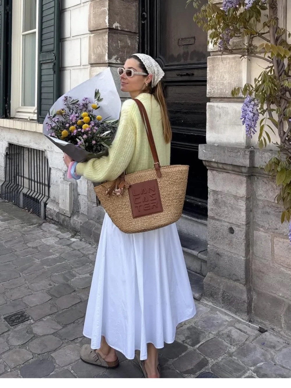 Commense Cotton Pleated Maxi Skirt - Picture 5 of 6